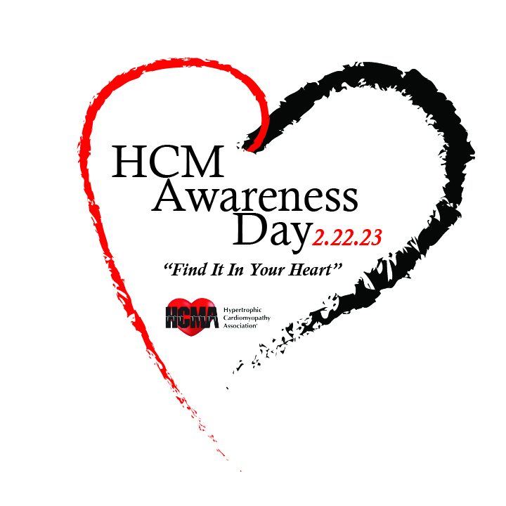 Click on the heart to learn more about HCM Awareness Day